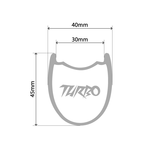 Turbo Carbon Rim dimensions